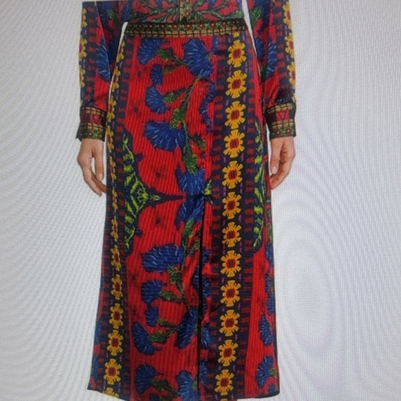 Chelsea & Violet Dresses & Skirts - NWT Women’s Chelsea & Violet Sam Satin Ikat Print Maxi Skirt. Medium